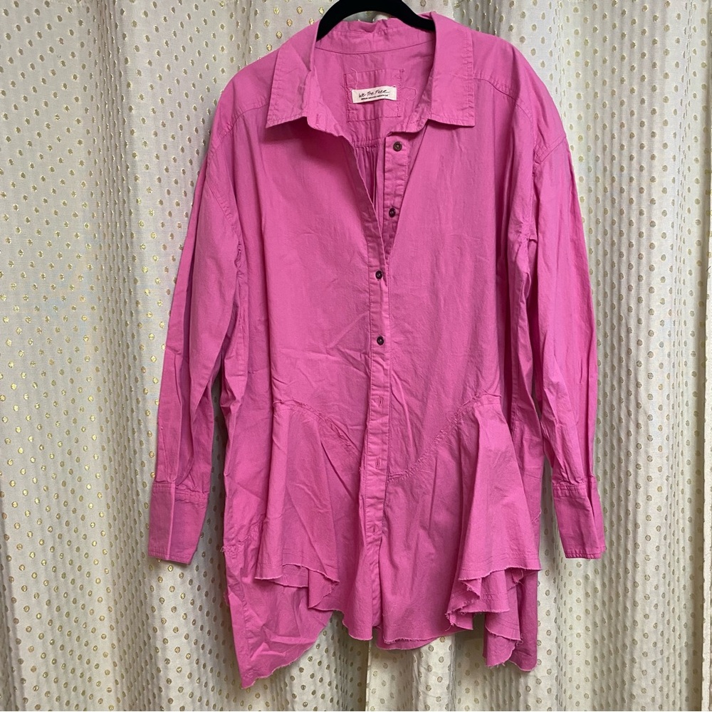 Free People Freya Poplin Button Down Tunic